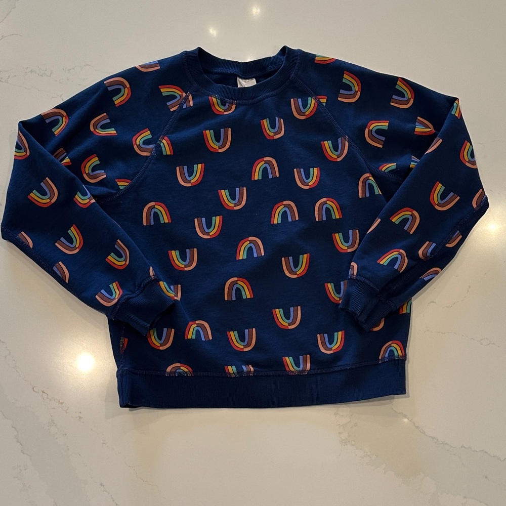Girls’ Size 12 Hanna Andersson Rainbow Sweatshirt